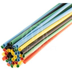 Набор трубок термоусадочных ТУТ 3.0/1.5мм 1м (уп.50шт) 5 цветов Rexant 29-0152