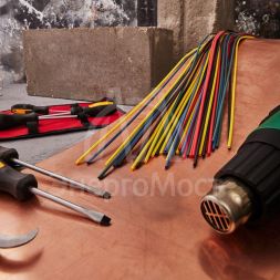 Набор трубок термоусадочных ТУТ 3.0/1.5мм 1м (уп.50шт) 5 цветов Rexant 29-0152