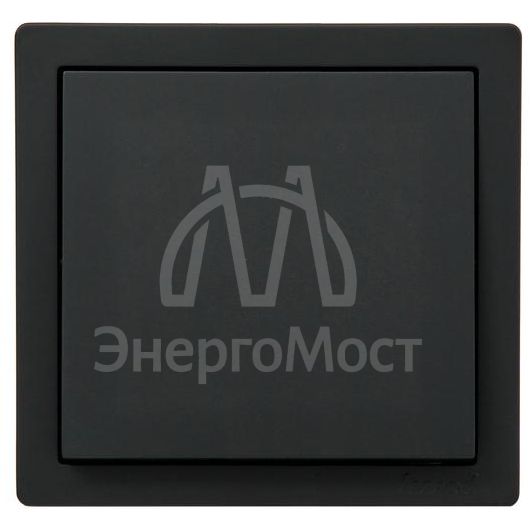 Выключатель 1-клав. LETO черн. бархат LEZARD 752-4200-100