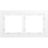 Рамка 2-м S70 стеклян. бел. матов. Voltum VLS110202