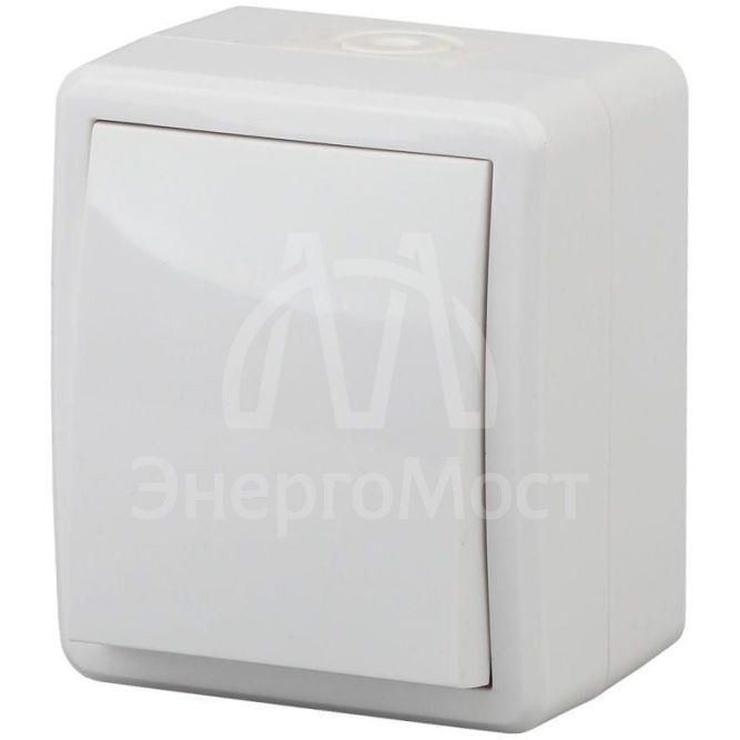 Переключатель 1-кл. ОП Эра Эксперт 10А IP54 11-1403-01 250В 10AX бел. Эра Б0020673