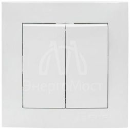 Выключатель 2-кл. СП Валенсия 10А IP20 бел. PROxima EKF EWV10-023-10