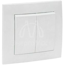 Выключатель 2-кл. СП Валенсия 10А IP20 бел. PROxima EKF EWV10-023-10