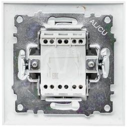 Выключатель 2-кл. СП Валенсия 10А IP20 бел. PROxima EKF EWV10-023-10