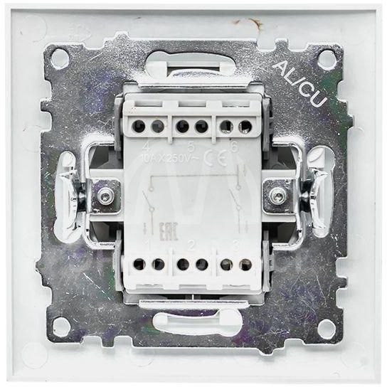 Выключатель 2-кл. СП Валенсия 10А IP20 бел. PROxima EKF EWV10-023-10