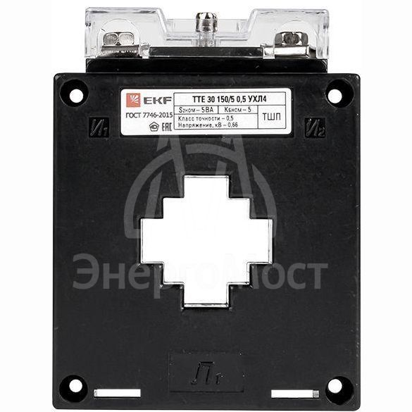 Трансформатор тока ТТЕ 30 100/5А кл. точн. 0.5 5В.А EKF tte-30-100/tc-30-100