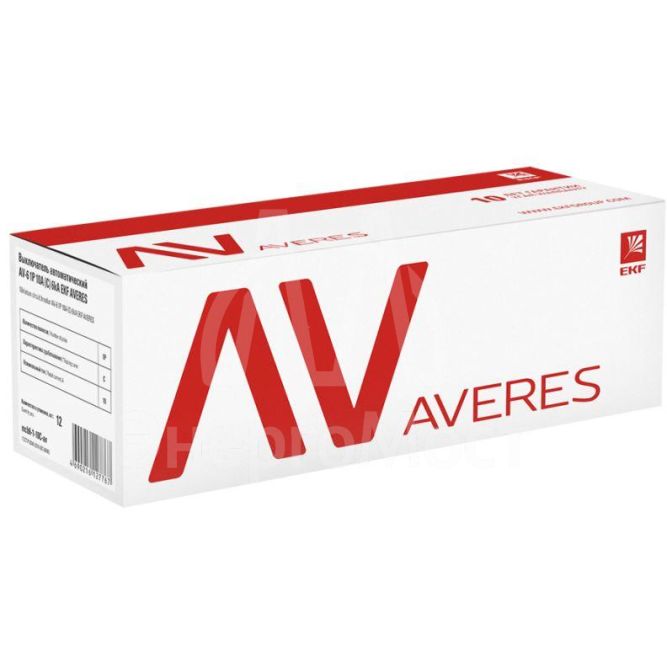 Выключатель автоматический модульный 3п C 50А 6кА AV-6 AVERES EKF mcb6-3-50C-av