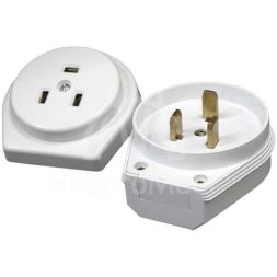 Разъем РШ-ВШ 32А 250В 2P+PE скрыт. уст. бел. UNIVersal 1236