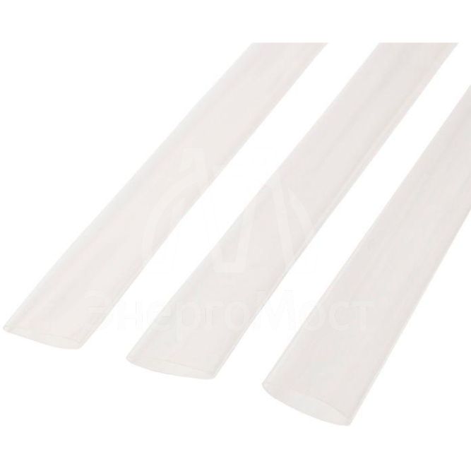 Трубка термоусадочная тонкостен. 18/6 с клеем (3:1) 1м прозр. Rexant 26-1809