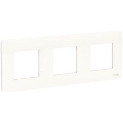 Рамка 3-м UNICA STUDIO бел. SchE NU200618