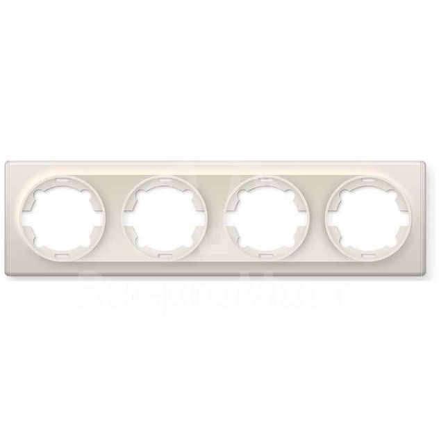 Рамка 4-м Florence беж. 1E52401301 OneKeyElectro 2172808