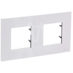 Рамка 2-м 4мод. Zenit бел. ABB 2CLA227200N1101