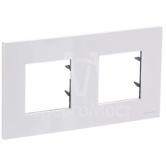 Рамка 2-м 4мод. Zenit бел. ABB 2CLA227200N1101