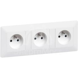 Рамка 3-м Valena Life универсальная бел. Leg 754003