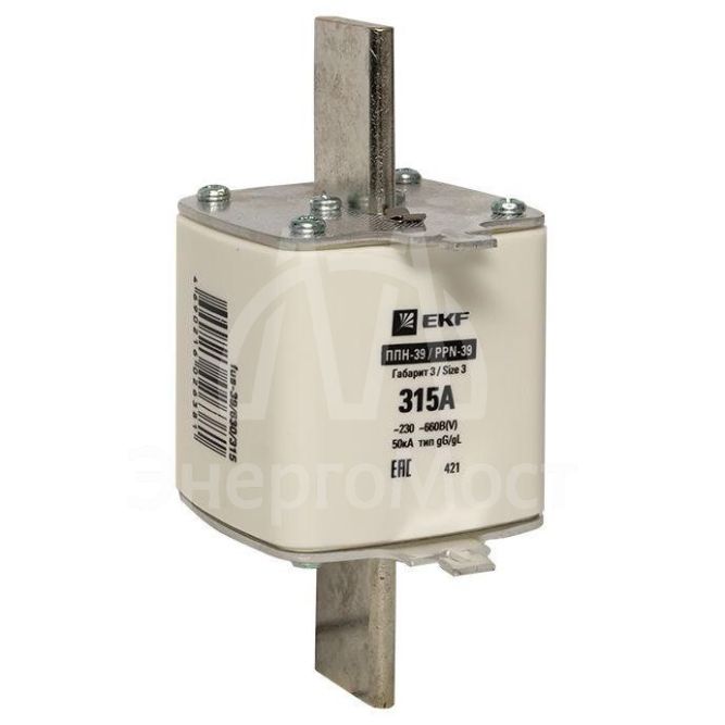 Вставка плавкая ППН-39 630/315А габарит 3 PROxima EKF fus-39/630/315