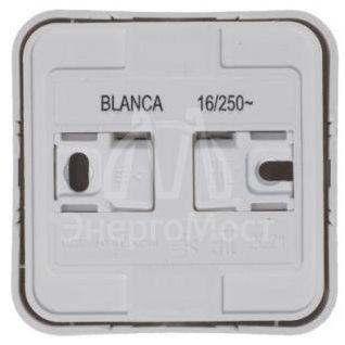 Розетка 1-м ОП BLANCA 16А 250В защ. шторки с заземл. изол. пласт. бел. SchE BLNRA011111