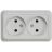 Розетка 2-м BOLLETO накл. 7102 бел. ASD / IN HOME 4680005959822