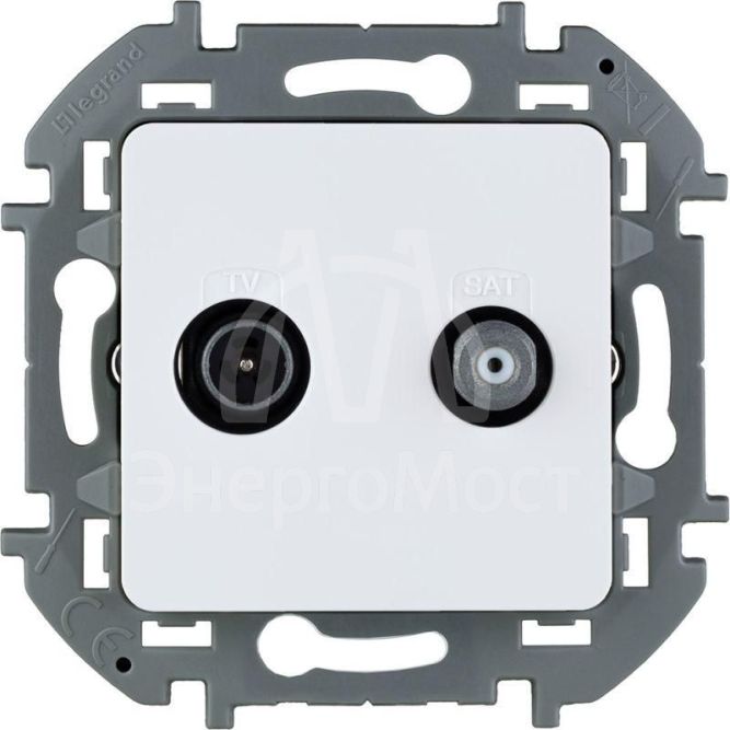 Розетка телевизионная TV/SAT Inspiria с топологией &amp;quot;звезда&amp;quot; механизм бел. Leg 673880