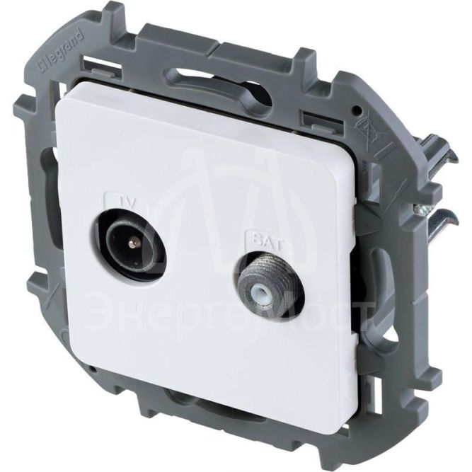 Розетка телевизионная TV/SAT Inspiria с топологией &amp;quot;звезда&amp;quot; механизм бел. Leg 673880