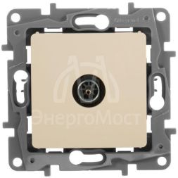 Розетка телевизионная TV СП Etika 2дБ 0-2400МГц с топологией &amp;quot;звезда&amp;quot; механизм сл. кость Leg 672351