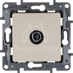 Розетка телевизионная TV СП Etika 2дБ 0-2400МГц с топологией &amp;quot;звезда&amp;quot; механизм сл. кость Leg 672351