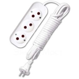 Удлинитель 3х5м без заземл. 6А IP20 У6-639 ШВВП 2х0.75 UNIVersal 9631934