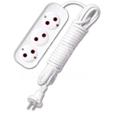 Удлинитель 3х5м без заземл. 6А IP20 У6-639 ШВВП 2х0.75 UNIVersal 9631934