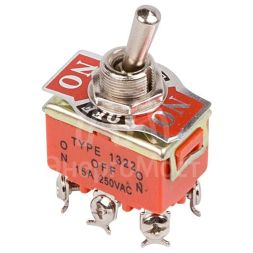 Тумблер 250В 15А (6с) ON-OFF-ON 2п (KN-203) Rexant 36-4132