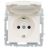 Розетка BRITE РСбш10-3-БрЖ 16А IP20 с заземл. защ. шторки с крышкой жемчуж. IEK BR-R16-16-K36