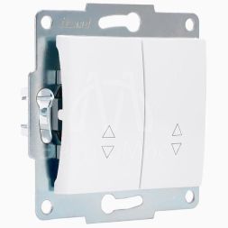 Механизм выключателя проходного 2-кл. 1п СП Karina 10А IP20 бел. LEZARD 707-0288-106