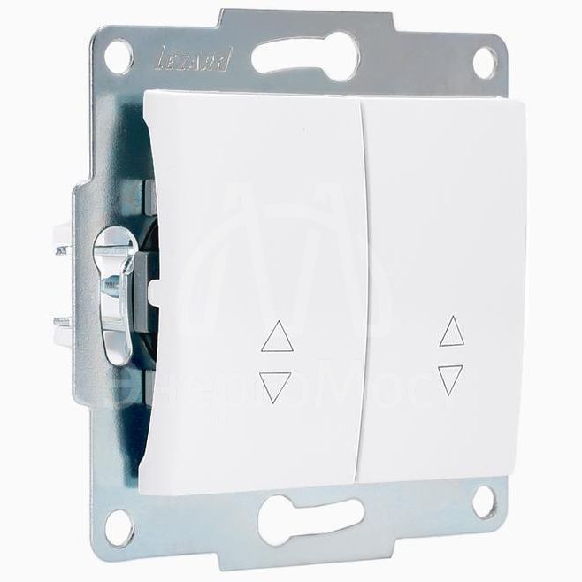 Механизм выключателя проходного 2-кл. 1п СП Karina 10А IP20 бел. LEZARD 707-0288-106