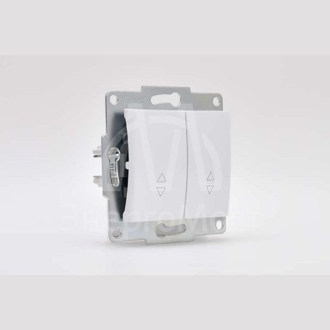 Механизм выключателя проходного 2-кл. 1п СП Karina 10А IP20 бел. LEZARD 707-0288-106