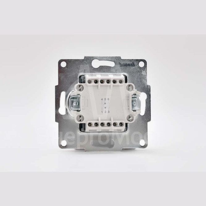 Механизм выключателя проходного 2-кл. 1п СП Karina 10А IP20 бел. LEZARD 707-0288-106