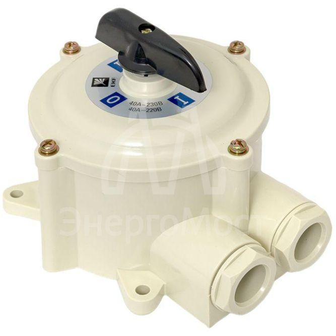 Выключатель пакетный 1-кл. 40А IP56 ПВ3-40 М1 пл. беж. EKF pv-3-40-4