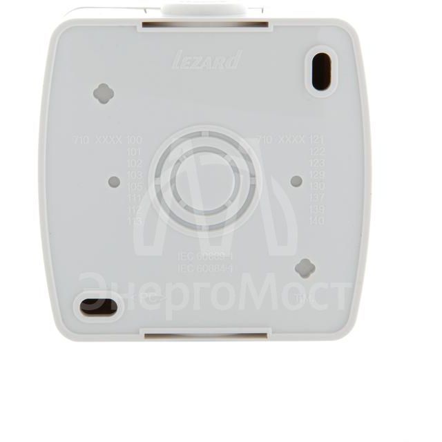 Выключатель 2-кл. ОП Ната 10А IP20 с подсветкой бел. LEZARD 710-0200-112