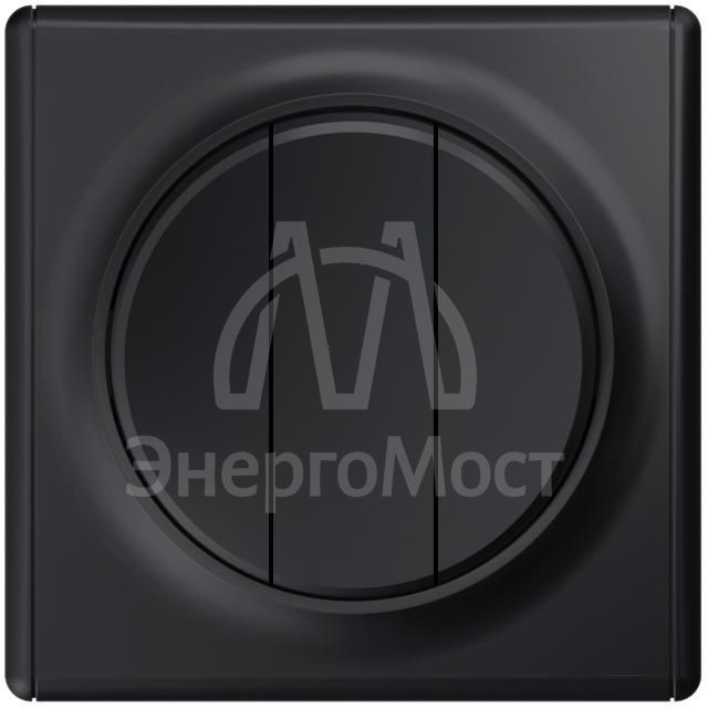 Выключатель 3-кл. СП Florence 10А IP20 механизм черн. 1E31901303 OneKeyElectro 2172826