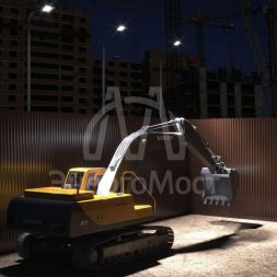 Прожектор светодиодный Elementary 100Вт 6600лм IP65 6500К черн. ПРОМО Gauss 613100100P