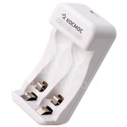 Зарядное устройство для аккумуляторных батареек KOC801USB AA; AAA 2 слота КОСМОС KOC801USB