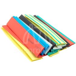 Набор трубок термоусадочных ТУТ нг тонкостен. 10/5 (7 цветов по 3шт 100мм) EKF tut-n-10