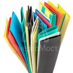 Набор трубок термоусадочных ТУТ нг тонкостен. 10/5 (7 цветов по 3шт 100мм) EKF tut-n-10