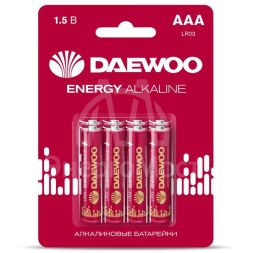 Элемент питания алкалиновый AAA/LR03 1.5В Energy Alkaline 2021 BL-8 (уп.8шт) DAEWOO 5031111