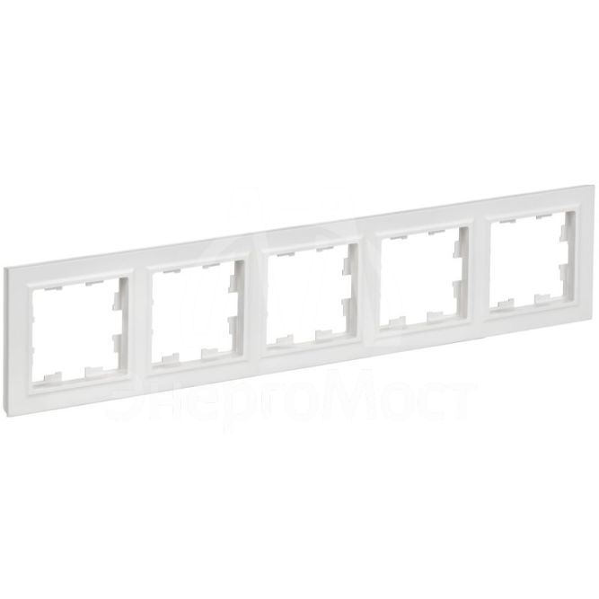 Рамка 5-м BRITE РУ-5-БрАБ арктич. бел. IEK BR-M52-K91