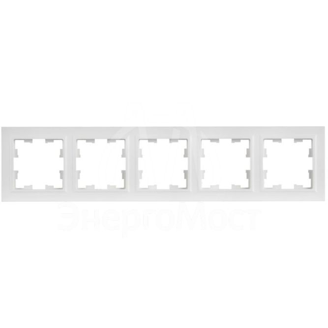 Рамка 5-м BRITE РУ-5-БрАБ арктич. бел. IEK BR-M52-K91