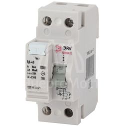 Выключатель дифференциального тока (УЗО) 2п 16А/30мА ВД-40 (электронное) SIMPLE-mod-41 ЭРА Б0039261