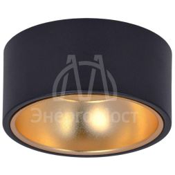 Светильник 4017 накладной потолочный под лампу GX53 черн./золото IEK LT-UPB0-4017-GX53-1-K57