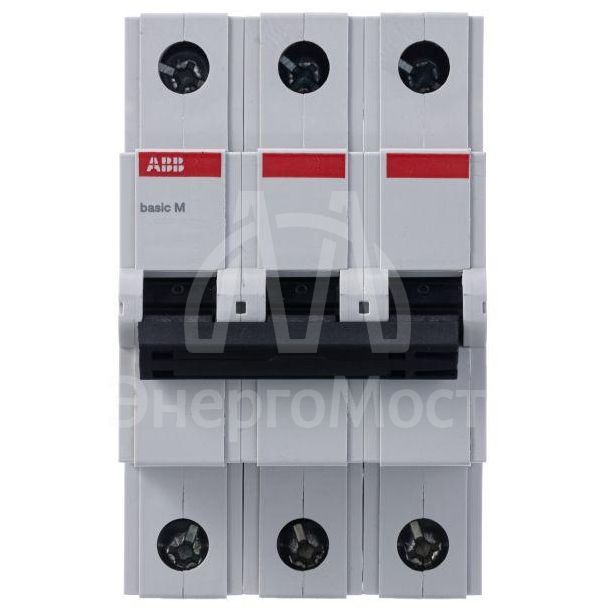 Выключатель автоматический модульный 3п C 25А 4.5кА Basic M BMS413C25 ABB 2CDS643041R0254