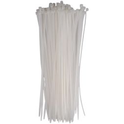 Хомут кабельный PCT 4.8х300-100WH 4.8х300 PA6.6 бел.(уп.100шт) JazzWay 5054035