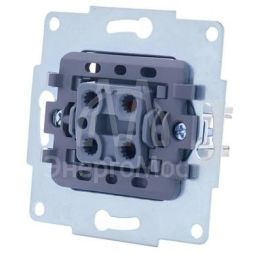 Механизм выключателя проходн. 1-кл. СП VESNA бел. LEZARD 742-0288-105