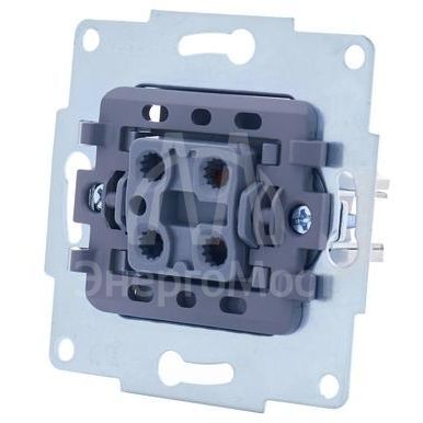 Механизм выключателя проходн. 1-кл. СП VESNA бел. LEZARD 742-0288-105