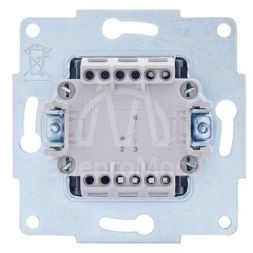 Механизм выключателя проходн. 1-кл. СП VESNA бел. LEZARD 742-0288-105